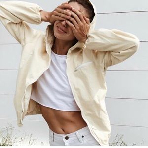 Brandy Melville pale yellow jacket
